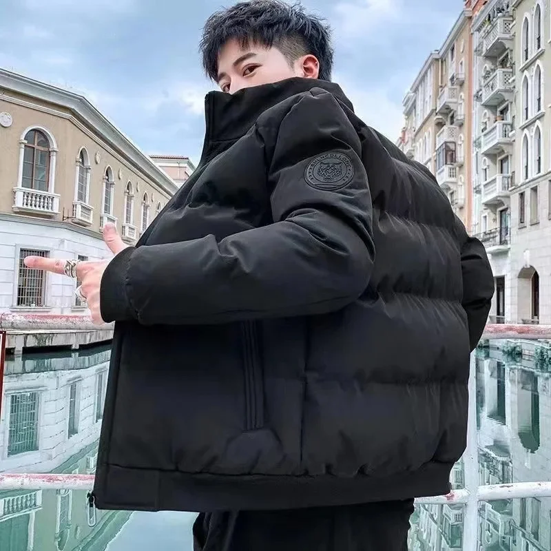 Autumn and winter men's jacket new fashion cotton coat thick cotton coat casual parka coat