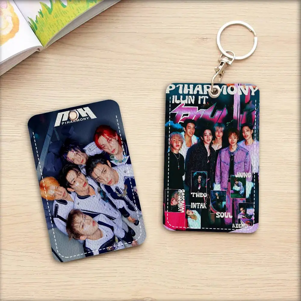 Custom P1Harmony KPOP Personalised Holder Suitable For Bank Card,Subway, Bus Card Wallet Card Case Badge Holder Keychain