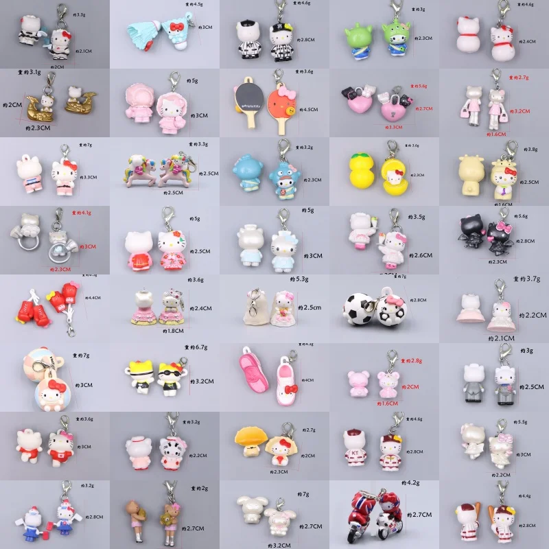 

Cute Hello Kitty keychain cartoon anime Kawaii women's backpack accessories desktop decorations toy student girl gifts wholesale