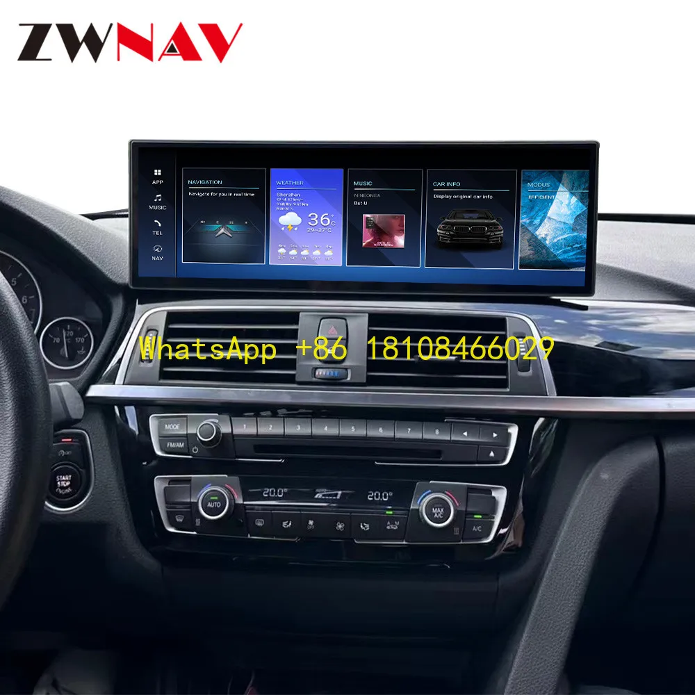 

14,9-дюймовый для BMW 3 серии F30 2013-2019, панель переменного тока, GPS, мультимедийный плеер Carplay, Android, автомобильное радио, GPS-навигация