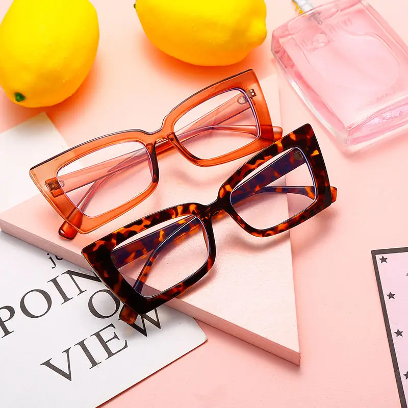 1pc Square Anti Blue Light Blocking Computer Women Eye Glasses Frame image 2