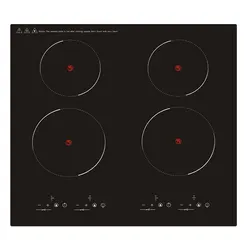 Cuisinière à induction commerciale à quatre têtes, cuisinière électrique intégrée, table de cuisson intégrée, cuisinière à induction, plaque de cuisson haute puissance