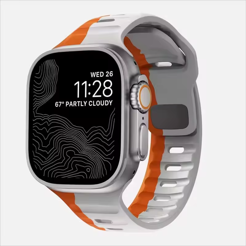Strap For Apple Watch Band 49mm 44mm 45mm 41mm 40mm 42mm 38mm Soft Silicone sport Bracelet iwatch Serise 8 7 SE 6 5 9 Ultra 49mm - Image 17