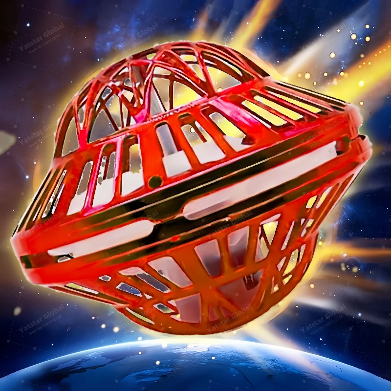 Latająca zabawka typu bumerang 360 ° Obrotowa magia z diodami LED Drone Hover Ball Stress Release Fidget Toy Kids Family Gift