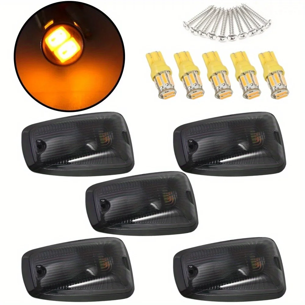 GMC/Chevy C1500 - 3500, 5 캡 마커 루프 라이트 스모크 - 가시성 및 스타일 향상