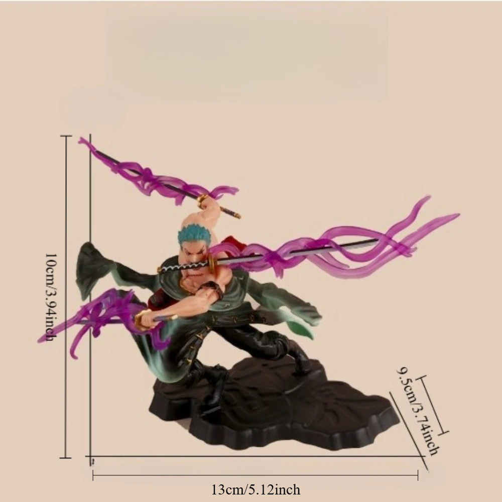 โมเดลวันพีซ ซีรีส์สามพันโลก โซลอน สามมีด ฟลอว์ ดับเบิ้ลเฮด คาร์วิ่ง ไทด์เพลย์ แบบพกพาและตั้งโต๊ะ