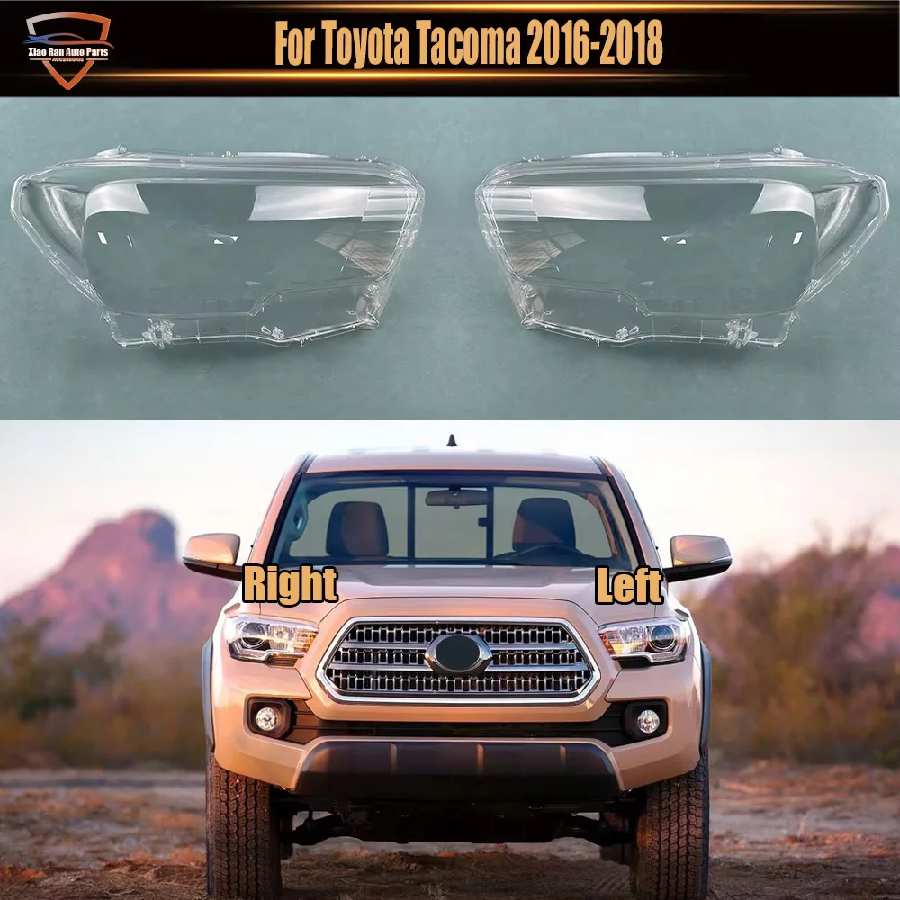 For Toyota Tacoma 2016 2017 2018 Headlight Cover Headlamp Shell Transparent Lampshade Case Plexiglass Replace Original Lens