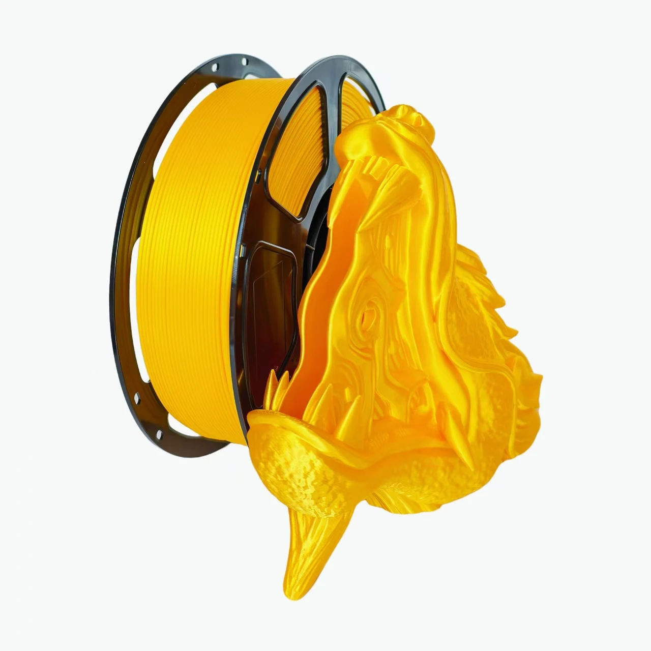 Silk Single Color  3D Printing Consumables PLA Silk 1KG 3D Printer Monochrome Silk Yellow 3Ds Filament