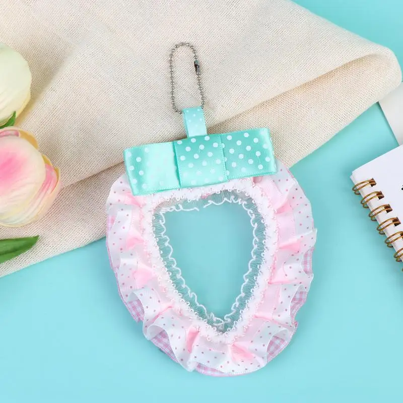 Sweet Lace Strawberry Photocard Holder for Kpop Idol Anime Card Display Ita Bag Decoration Accessories