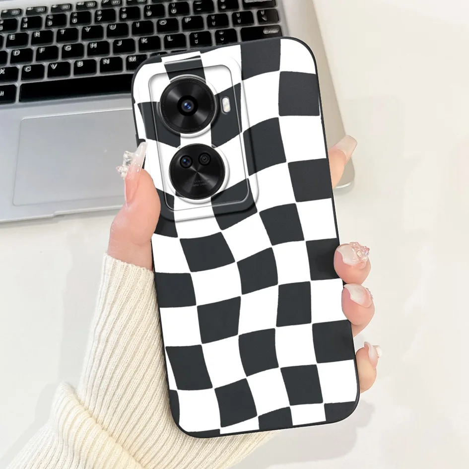 Nova 12 SE Case For Huawei Nova 12 SE Cover 2024 Fashion Painted Liquid Silicone Anti-Fall Protective Bumper For Nova 12SE Funda