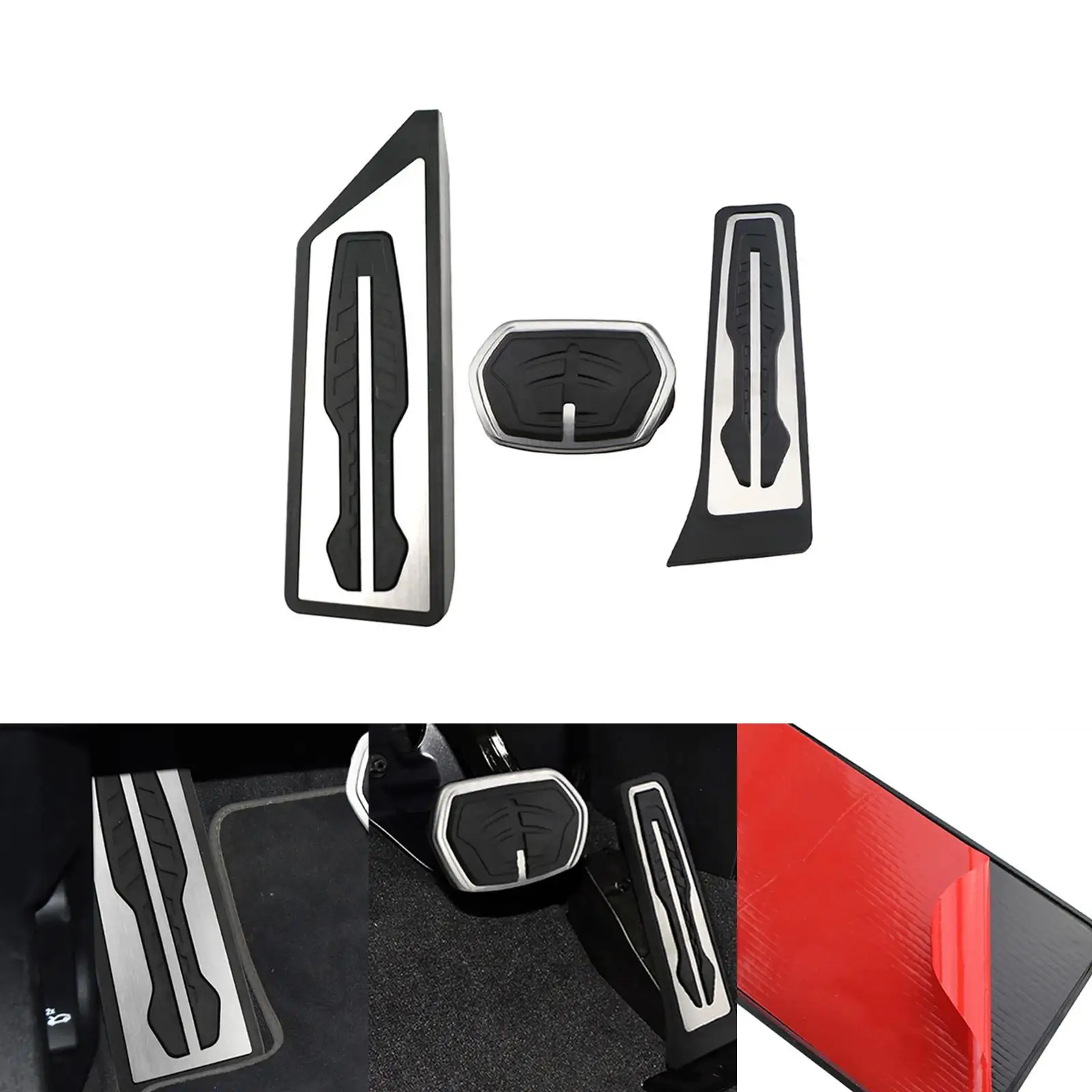 Foot Pedal Pads Set Spare Parts Easy Installation Lhd Gas Fuels Brake Pedals Pads for BMW x2 F39 2016-2024 Auto Accessory