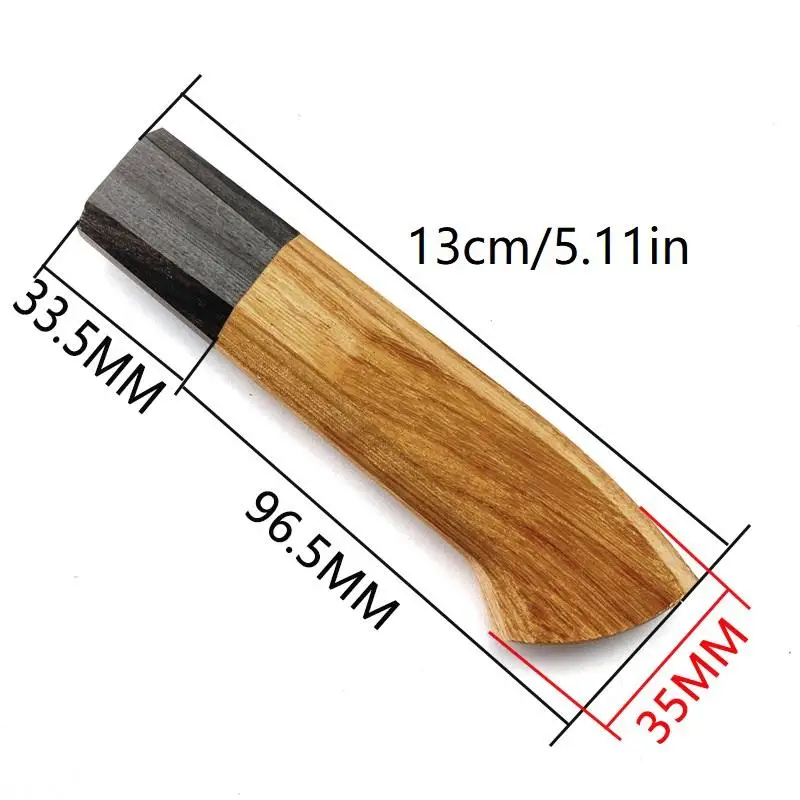 Manico in Legno Massello Fai-da-Te per Coltelli Giapponesi, Migliora o Ripristina la Tua Lama con Queste Impugnature Ottagonali, Premium e Personalizzabili
