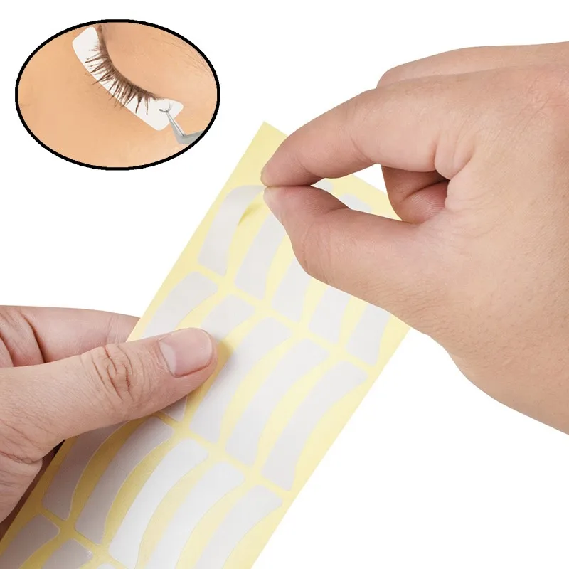 200pcs Eyelash Extension Eyelashes Patches Under Eye Isolation Pad Grafting Lash Stickers Medical Non-woven Fabrics Makeup Tools