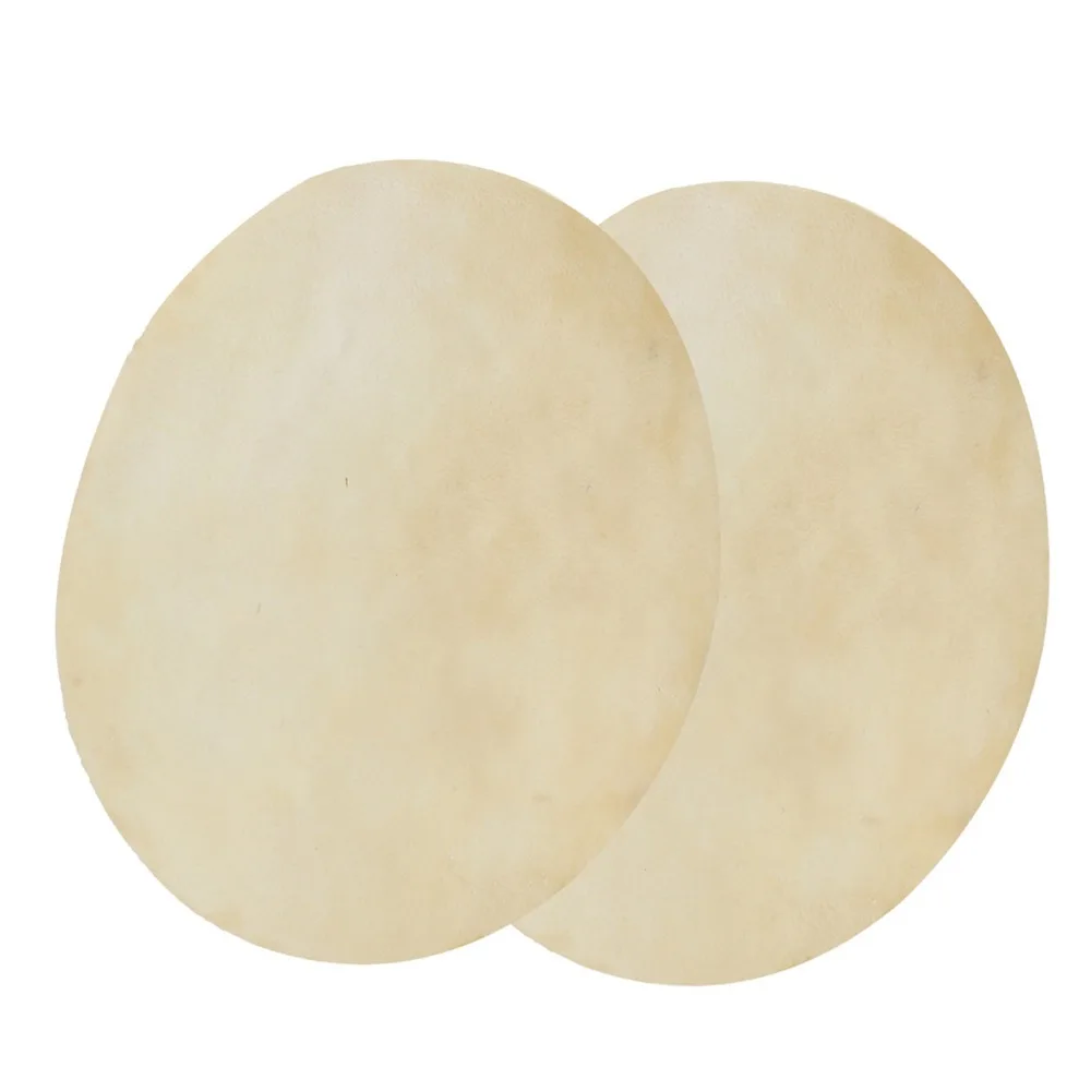 

2pcs ​Sheepskin Bongo Drum Head Consistent Sound​ ​Drum Cover ​Drum Skin Replacement​ ​11.81 inch Diameter​ ​African Drum Head