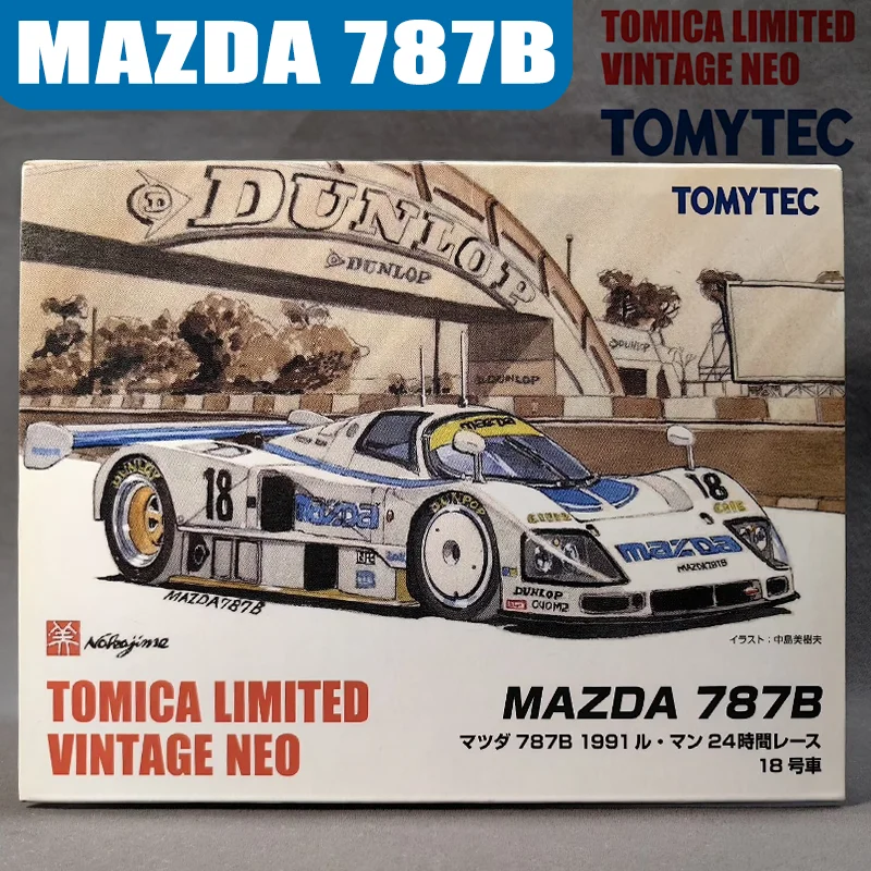 TAKARA TOMY TOMYTEC TLV MAZDA 787B Metalowy Model Auta z Odlewu Ciśnieniowego, Kolekcja, Prezent