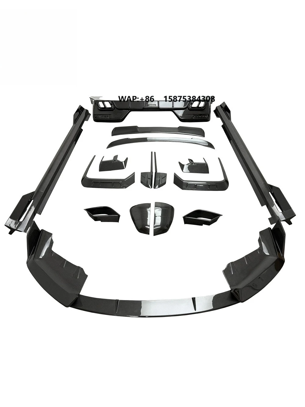 MSY Style Dry Carbon Fiber Body Kit for  7 Series G70 with Front Lip Side Skirts Mirrors Spoiler Car Exterior Kit