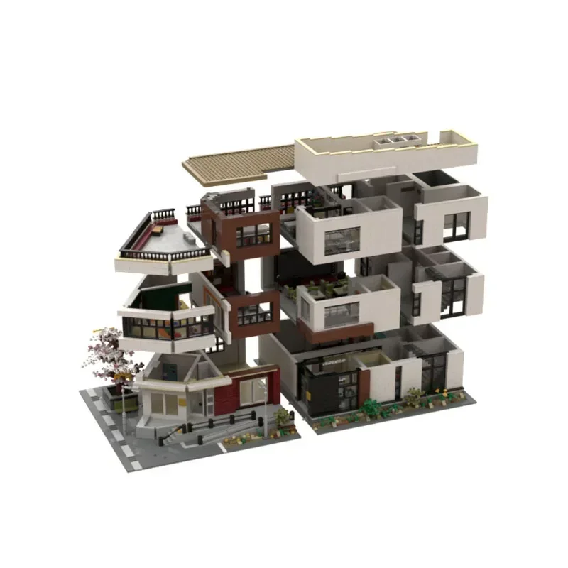 MOC-91348 Urban Building Ulsan Cultural Center Building Block Model 10338 PartsMOC Creative Boy Birthday Building Block Toy Gift