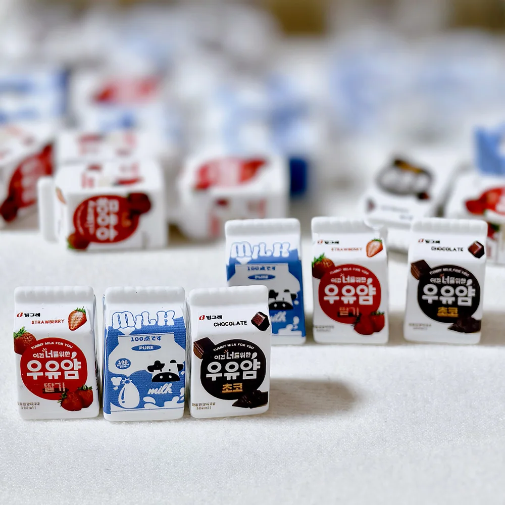 Casa de muñecas en miniatura, bebida de cartón de leche para ob11 blyth, accesorios, Juguetes, 6 uds.