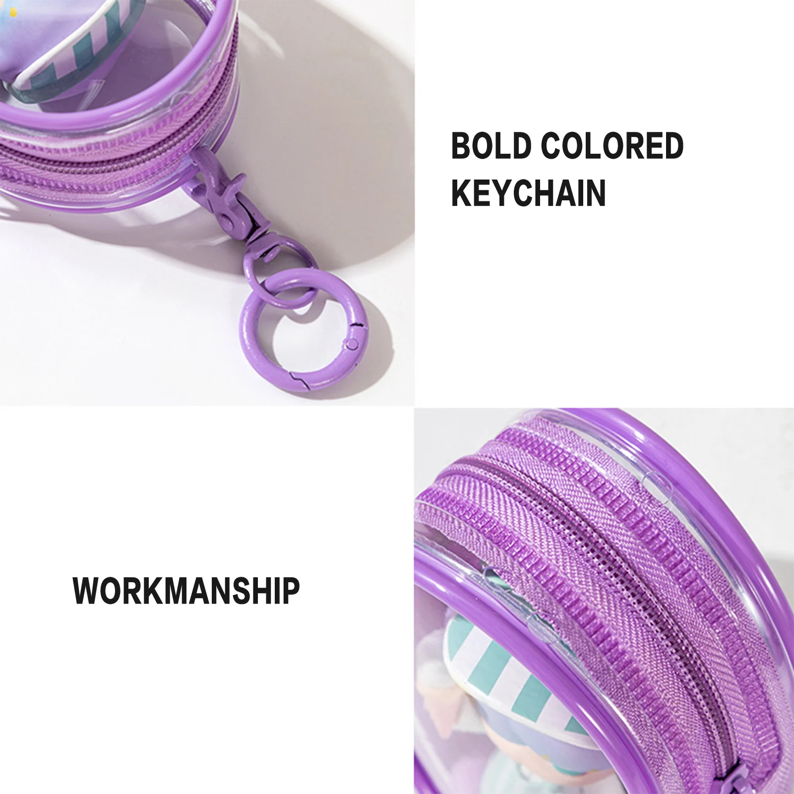 Plüsch puppen Schutz tasche Toiletten artikel mit Reiß verschluss Trage tasche geeignet für Mini-Figuren Figuren