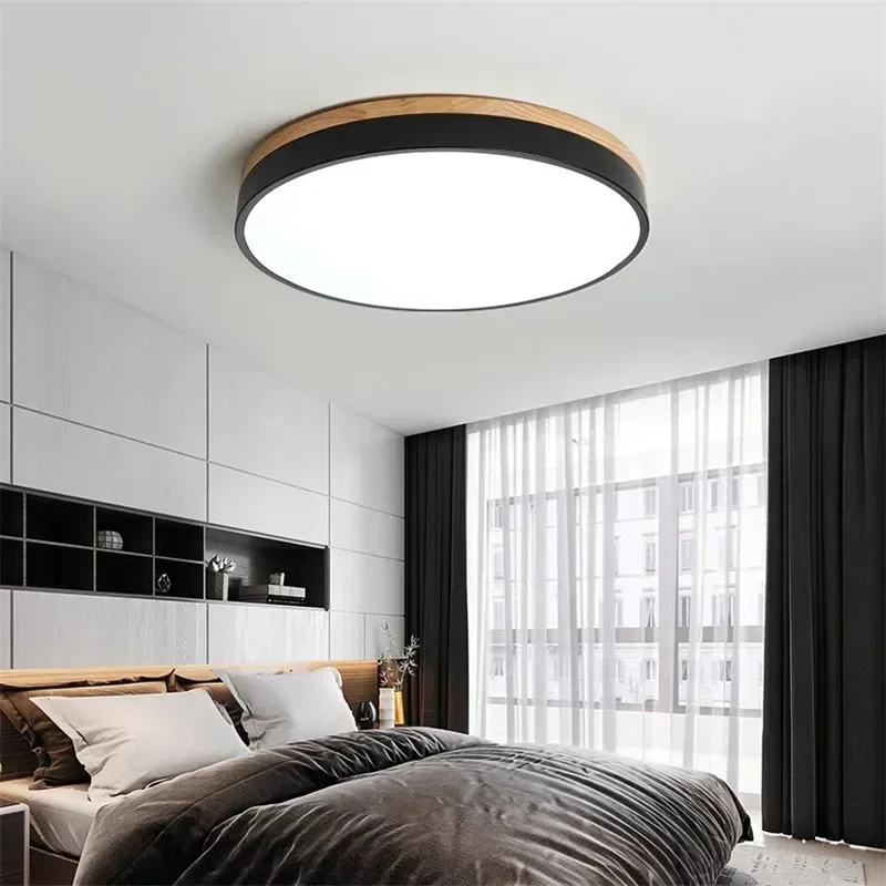 Modern LED Ceiling Light round Multicolor Surface Mount Lamp for Living Room Bedroom Kitchen - Nordic Style Lighting Fixture