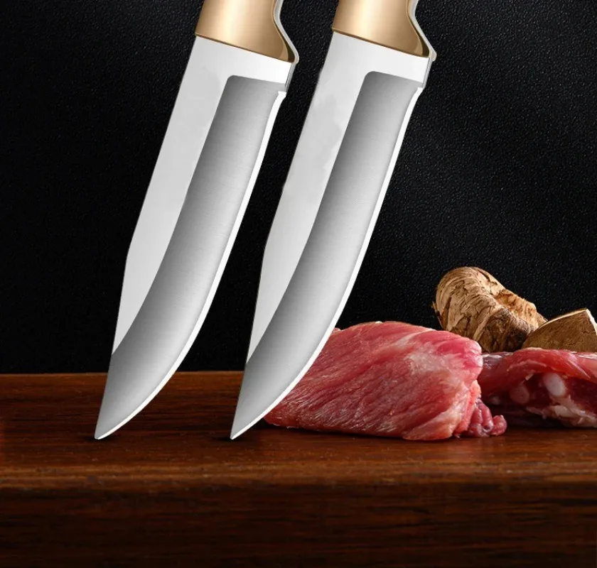 Stainless Steel Boning Knife Meat Cleaver Kitchen Mongolian Hand Meat Knife Multi Functional Barbecue Knife Meat Cleaver