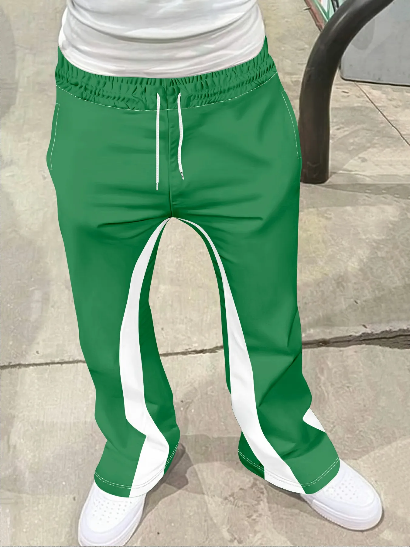 

Y2k Flared Pants Men Loose 3D Print Trousers Casual Sweatpants Mid Waist Sporty Female Clothes Streetwear Hip Hop Vintage Pants