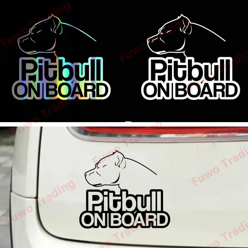 

Модная наклейка на автомобиль Pitbull на борту для автомобиля, мотоцикла, гоночного шлема, ноутбука, багажника, кузова, окна автомобиля, доски для серфинга, виниловые наклейки из ПВХ