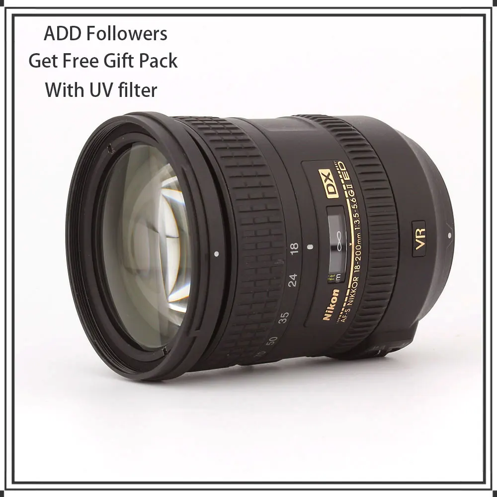 Nikon AF-S DX NIKKOR 18-200mm f/3.5-5.6G ED VR II Lens For Nikon SLR Cameras