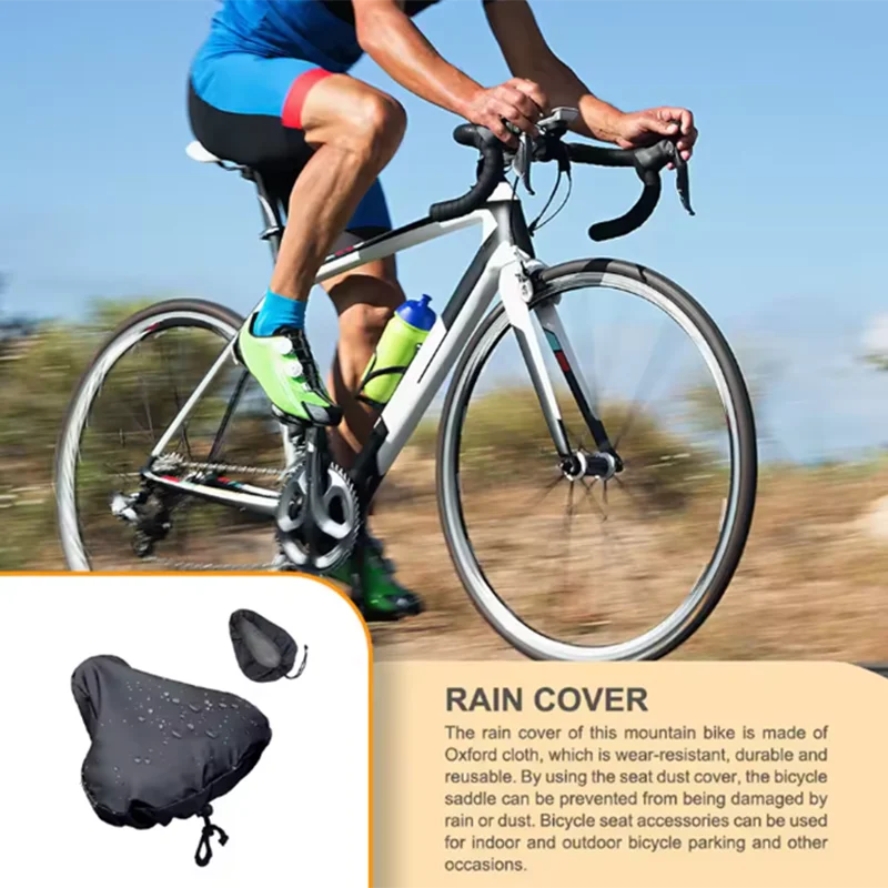 Bicycles Saddle Seat Rain Cover Dust-proof Cushion Protector Guard image 3