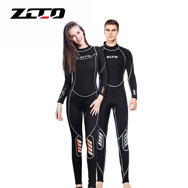 

ZCCO High Quality 3mm Surfing Diving Suit Men And Women Thickened Warm Bar Knee Pads One-Piece Long-Sleeved Suit