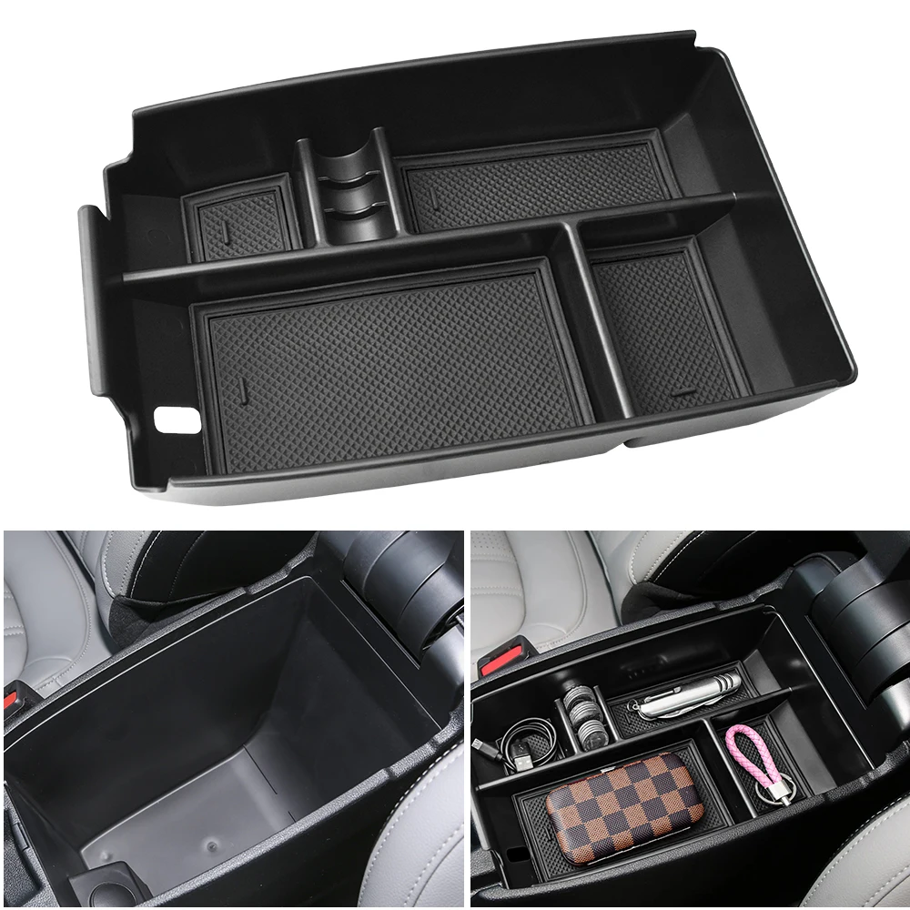 

Center Console Organizer For Escape 2021 2022 2023 2024 /Bronco Sport 2021-2024 Armrest Box Storage Tray ABS Car Accessories