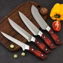 Stainless Steel Bone Meat Fruit Vegetables Fish Chef Knife Kitchen Knife Boning Knife Hand Forged Fillet Knives Cooking Tool