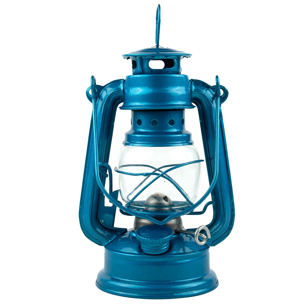 LED Camping Lantern Retro Style Petroleum Storm Lantern Metal Outdoor Lamp Multi-Specification Retro Luminous Kerosene Lantern