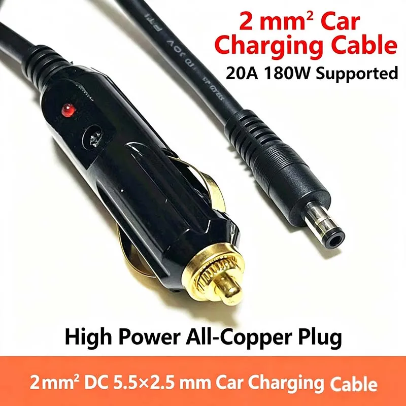 dc5.5*2.5mm 16-port Car Cigarette Lighter Adapter, Pure Copper, High-Temperature-Resistant Bakelite, 12V/24V