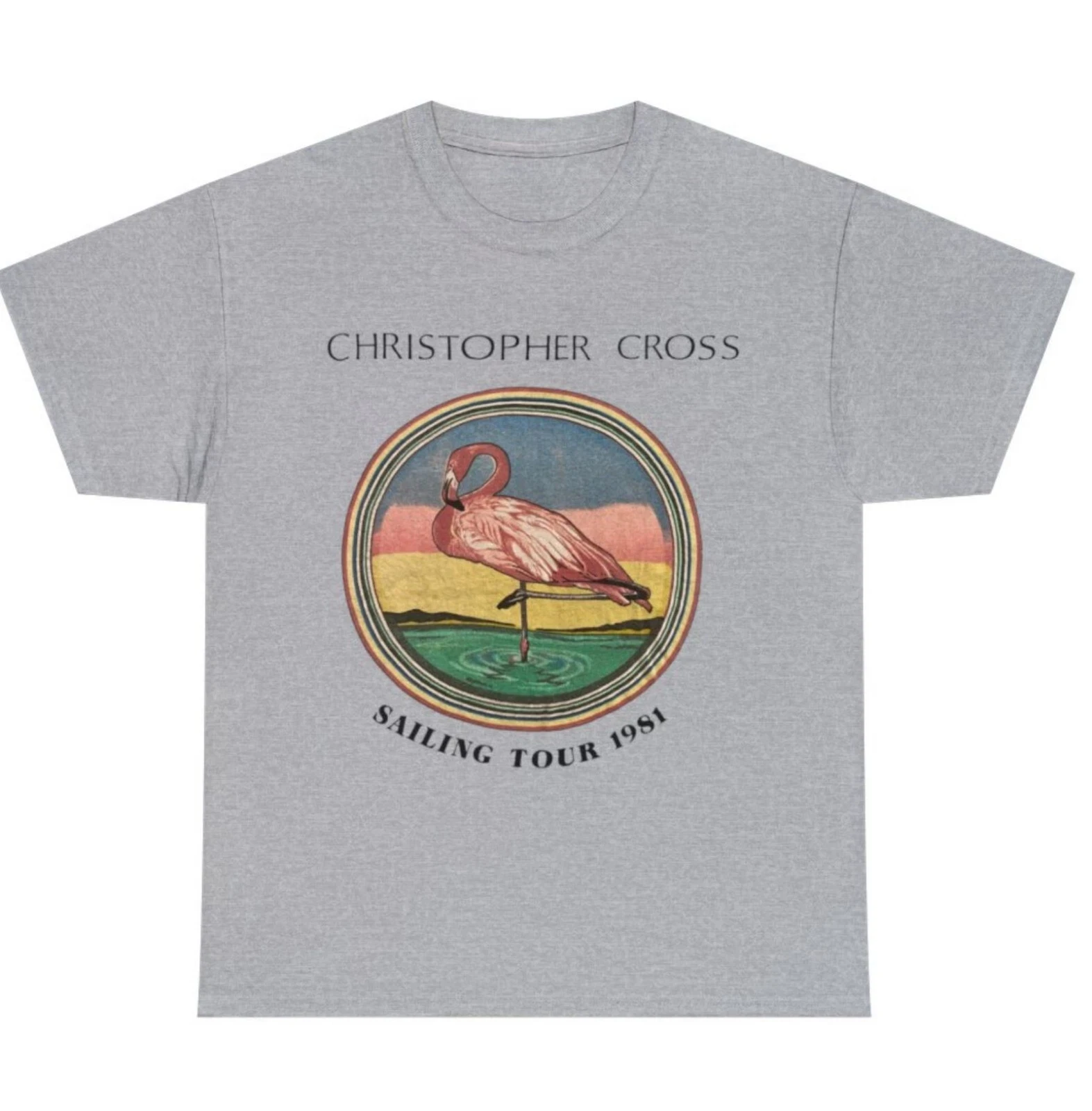 1981 Christopher Cross Tour Retro T-shirt Men's Printed Pattern Casual Top Casual Daily Street T-shirt