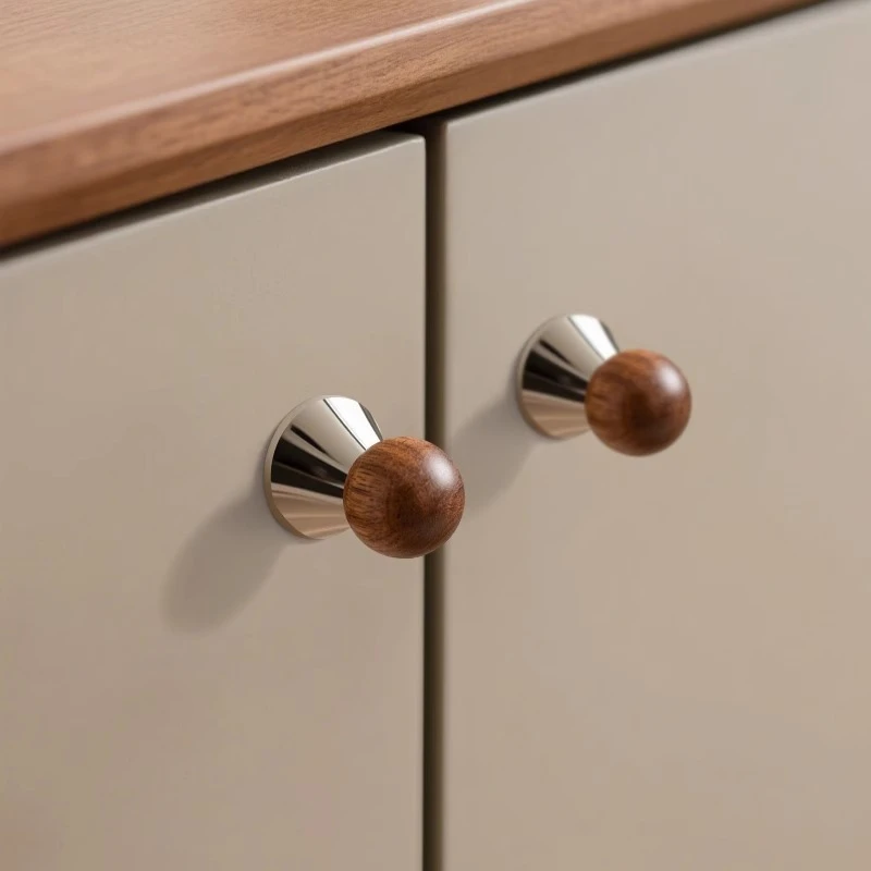 Türgriff im europäischen Stil, kreativer Möbelgriff, luxuriöser Massivmessing-Schrankknopf, Küchenknopf, spiralförmiger Schirmgriff – Detail 5