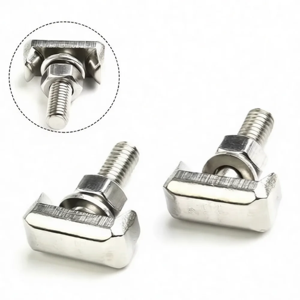 Universal Car Battery Clamp Bolt Set Stainless Steel Fastener For 6X0915138 Vehicle Engine Power Tray Mounting Parts