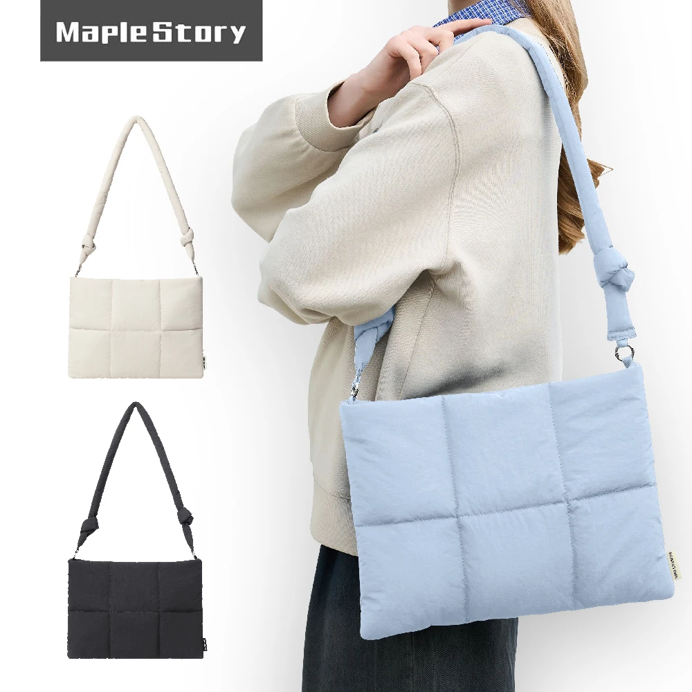 14 inch Puffy Laptop Sleeve For MacBook Pro M5/M4/M3/M2/M1 Pro/Max A3434 A3112 A3401 A3185, Quilted Soft Puffer Computer Bag