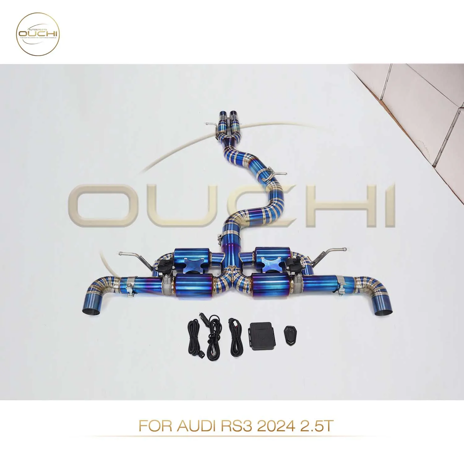 

High Flow Performance catback for Audi RS3 2024 2.5T OUCHI Exhaust System Titanium Alloy with Valves Car Accessories