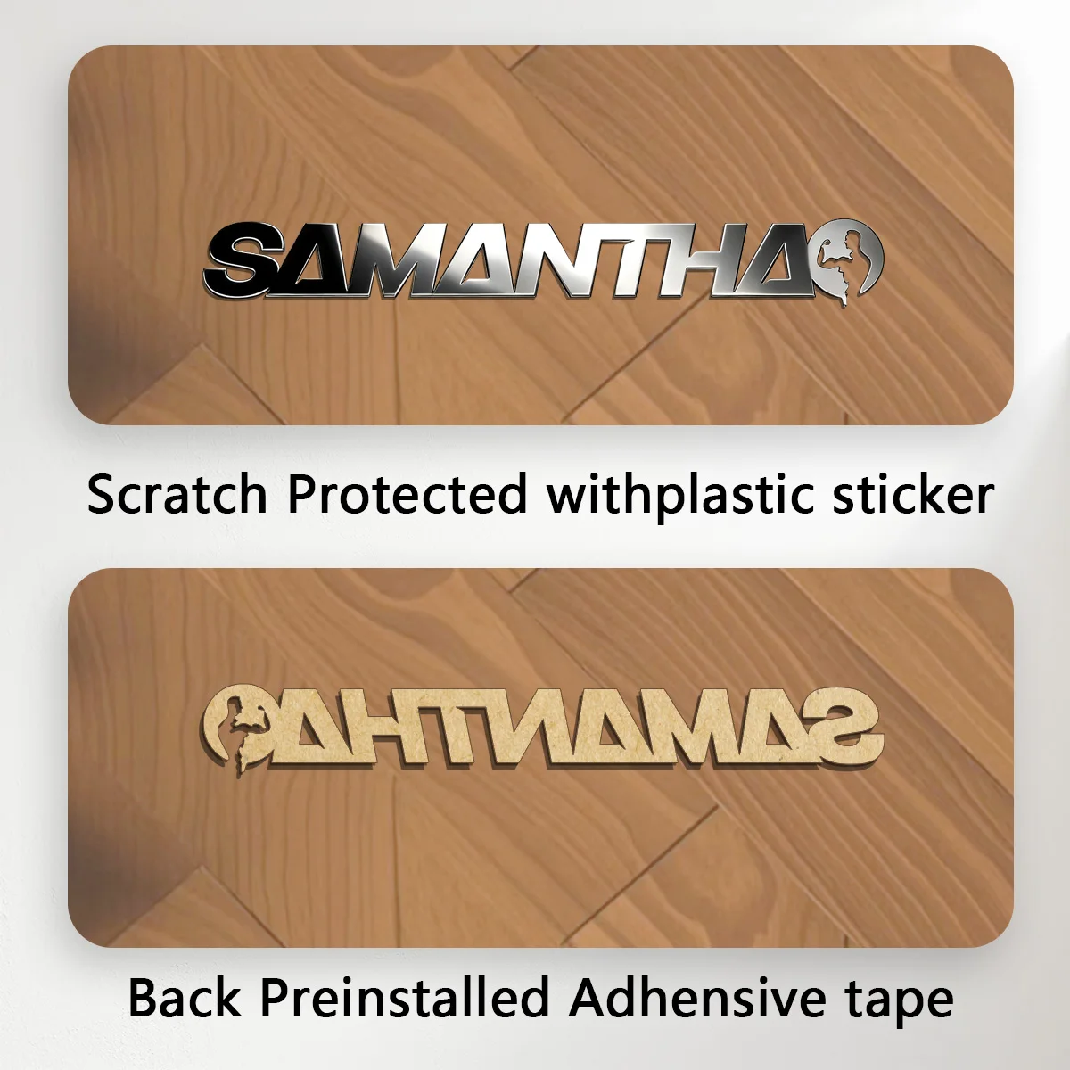 1PC Male Fitness Symbol Identification Car Sticker Metal 3D Auto Car Trunk Racing Custom Logo Badge Sticker Auto Accessories