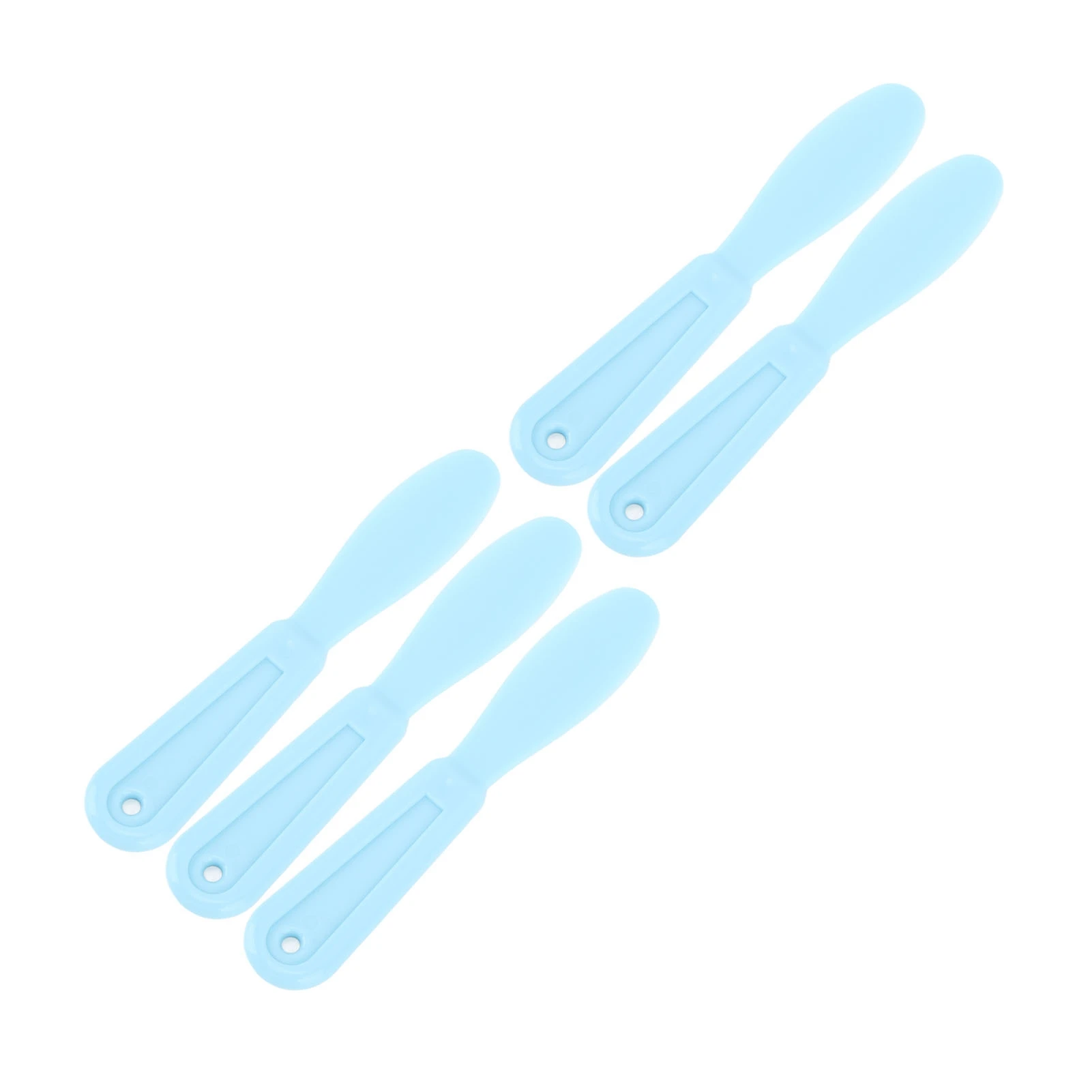 5pcs Dental Plastic Plaster Spatulas Mixing Knife for Alginate Impression Plaster Materials
