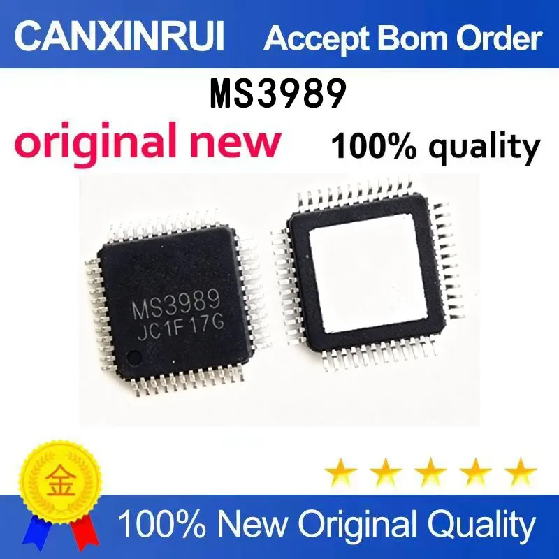 

（5-100 pieces）Brand new original MS3989 TQFP48 driver chip IC four channel DMOS full bridge driver