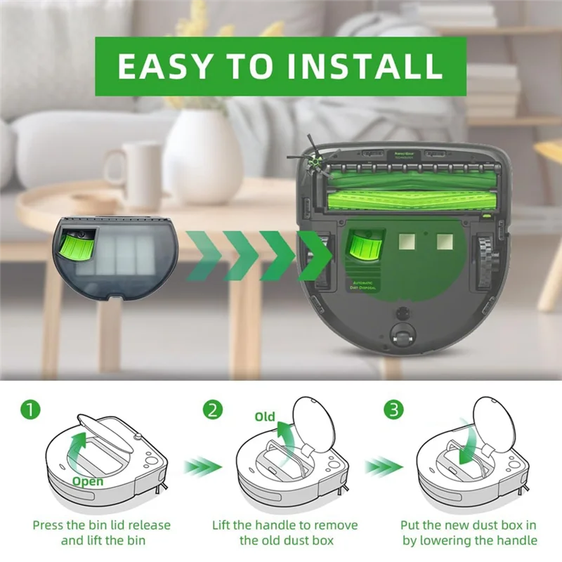 ABLN-Accessori per scatola della polvere per aspirapolvere per Irobot Roomba S9 S9 + S9 Plus Accessori per aspirapolvere Parti di ricambio