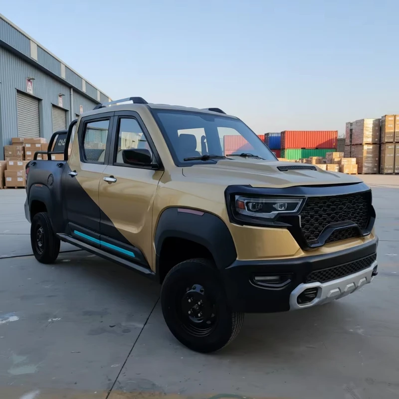 Color custom high quality 500 km range 72v 5000W 4 wheel electric vehicle pickup new energy electric vehicle freight