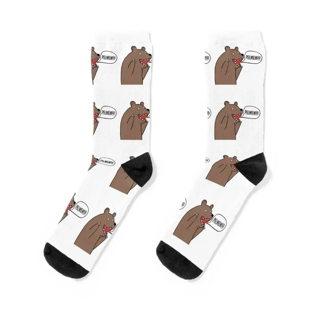 russian pelmeni bear gift Socks aesthetic snow new in's Man Socks Women's