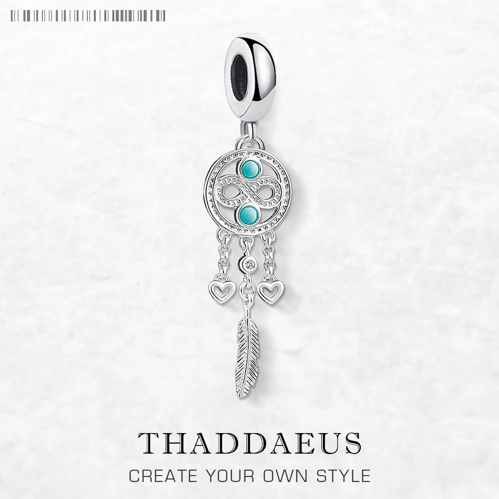 

Dreamcatcher Infinity Dangle Charm Pendant For Women Brand New 925 Sterling Silver Romantic Gift