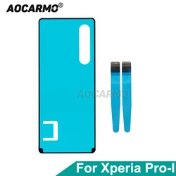 Aocarmo For Sony Xperia Pro-I XQ-BE72 BE42 BE62 Rear Back Cover Adhesive Battery Sticker Repair Part