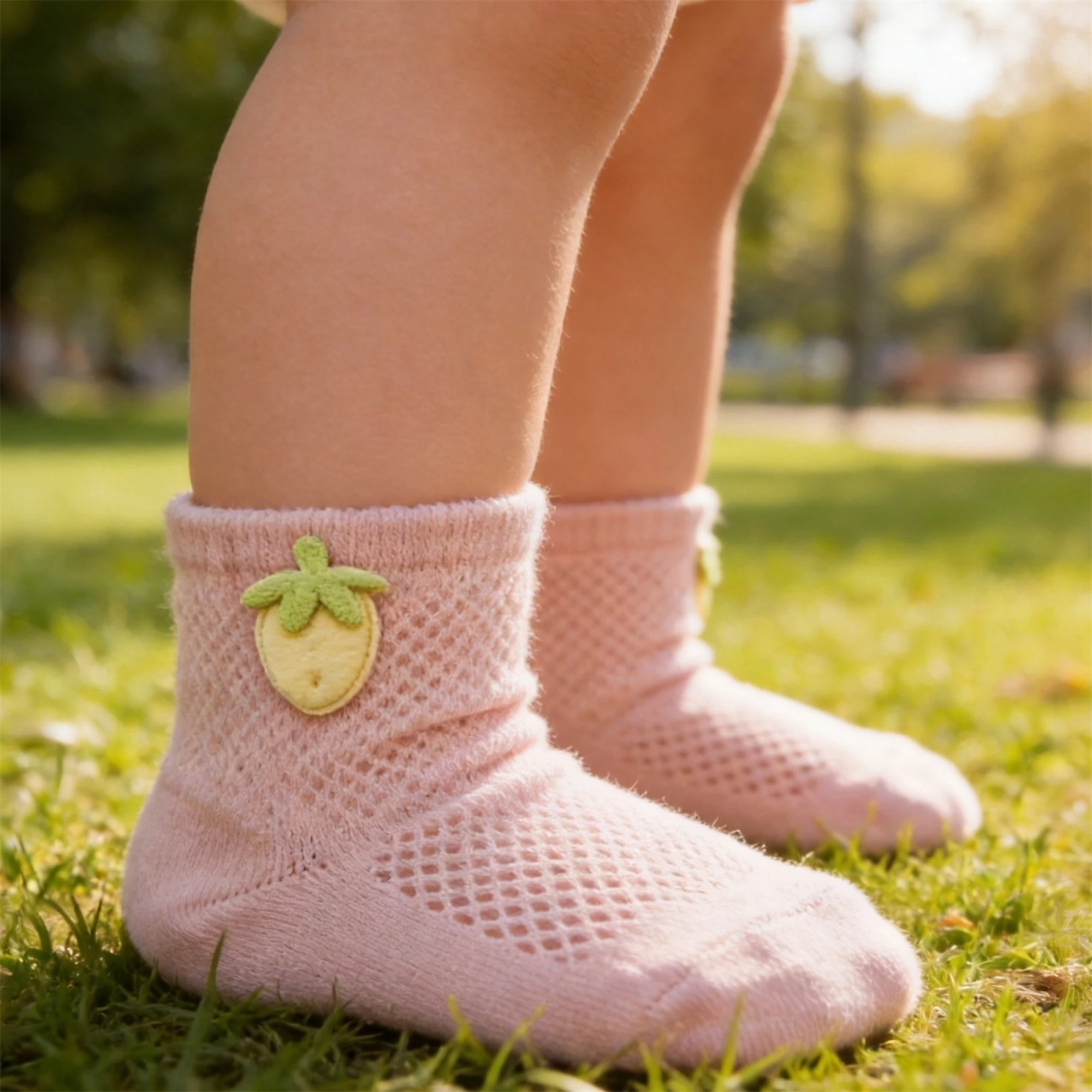 Toddler Baby Girls Boys Crew Socks Summer Mesh Socks for Daily Wear Shopping Party