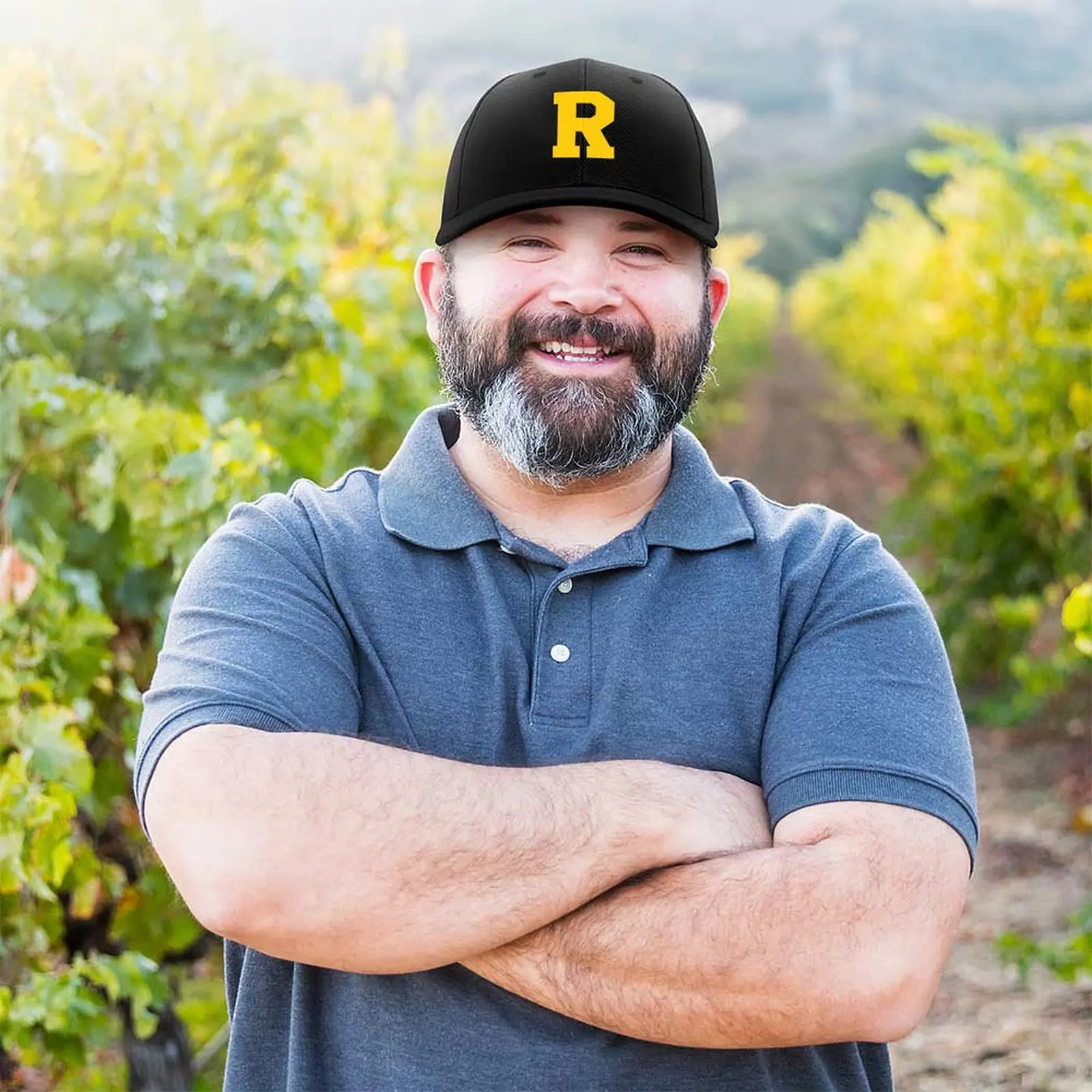 Alfabet, Gele R, Sportletter R Baseballpet Strandhoed Bergbeklimmen Mode Strandschuim Feestmuts Heren Golfkleding Dames