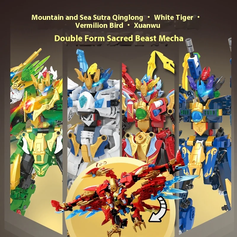 

2025 New Style Transformable Robot Building Blocks Assembly Toy For Boys Children's Day Gift Creative Playset